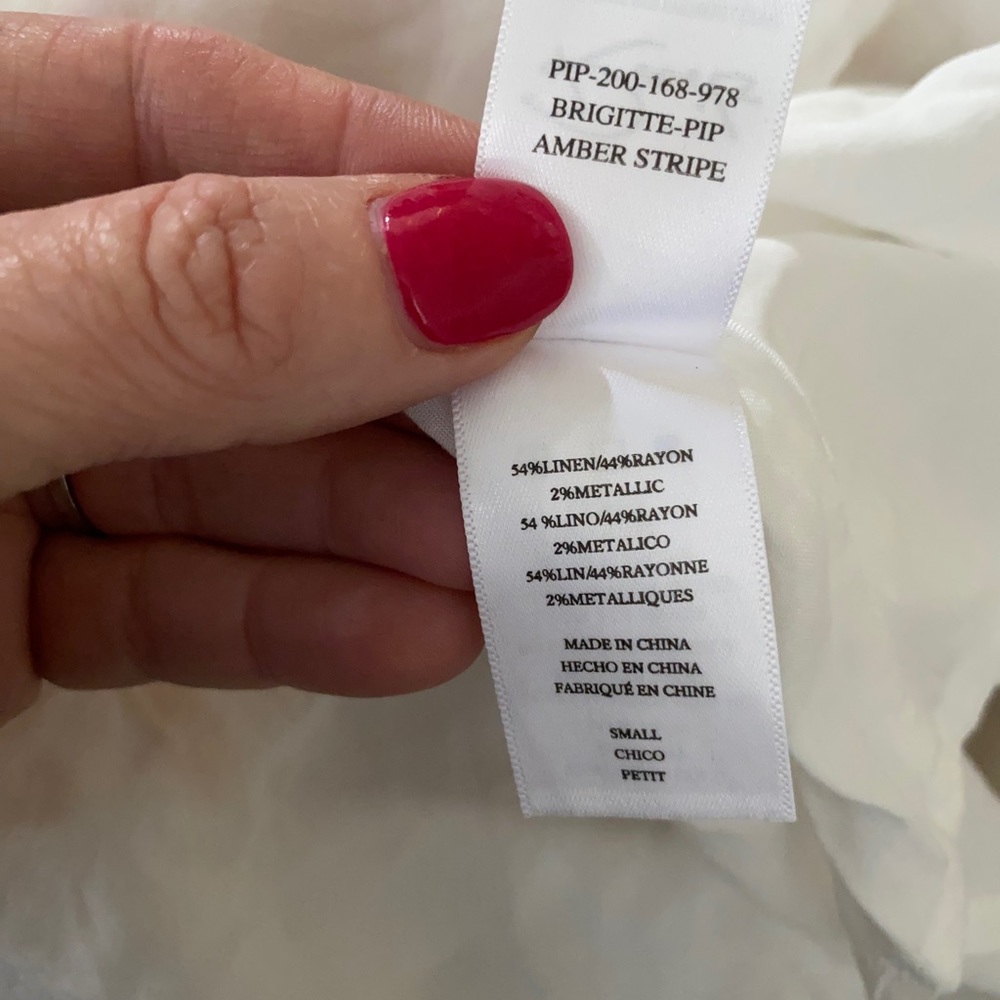 NWT Linen Blend Brigitte Dress By Rails- size small - Picture 11 of 13